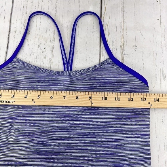 LULULEMON Wee are from Space Power Y Racerback Heather Purple Tank Top Women's 6 - Picture 8 of 12